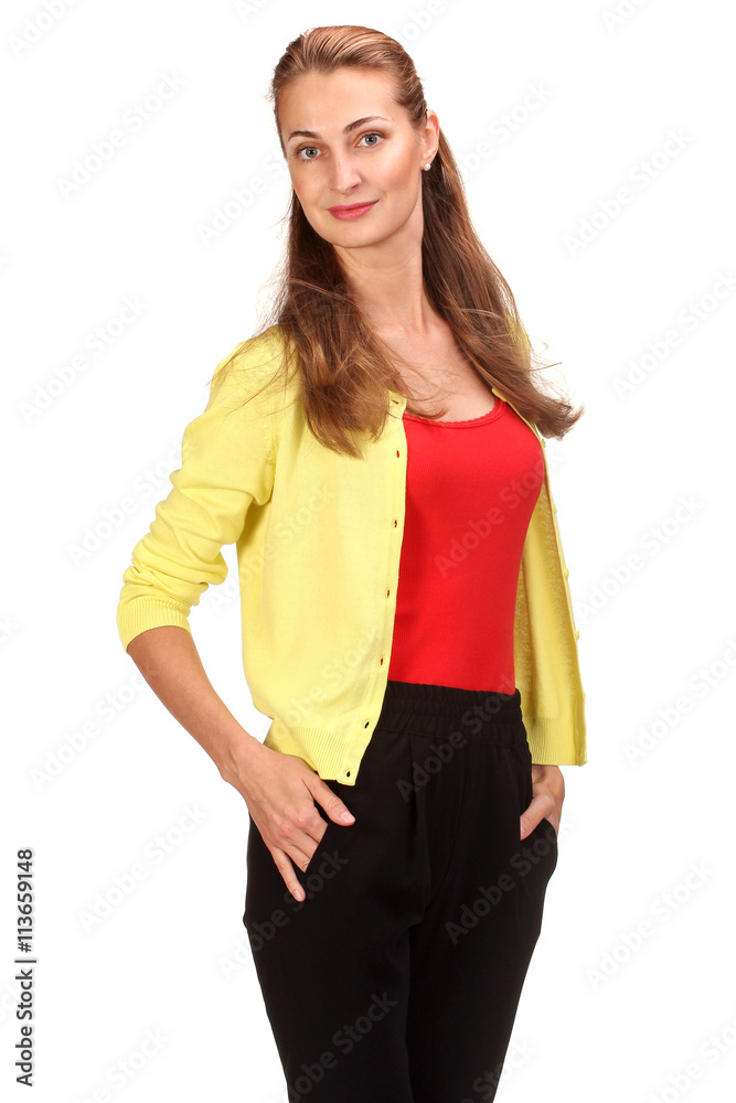 Portrait of happy beautiful woman Portrait of happy beautiful woman