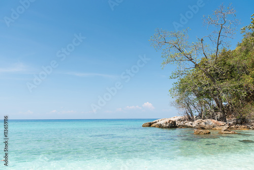 Seascape in the Andaman Sea, Tachai island ,Thailand. © pongpinun