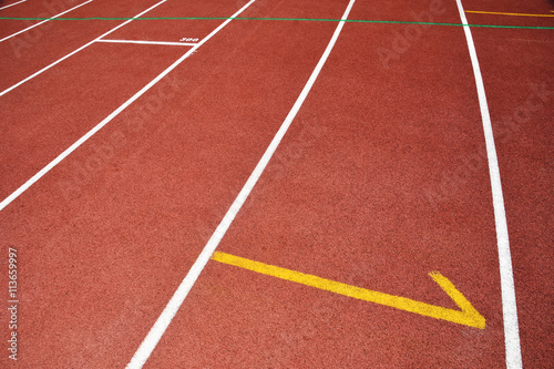 Running Track at Stadium