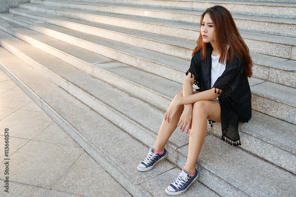 Fototapeta premium Woman resting