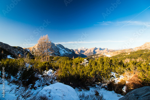 winter day in the italian alps