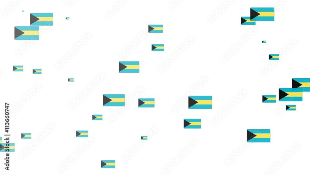 Isolated moving Bahamas heart flag particles on white background. Flags of Bahamas. Bahamas national flags. Isolated moving Bahamas heart flag particles on white background. Flags of Bahamas. Bahamas national flags.