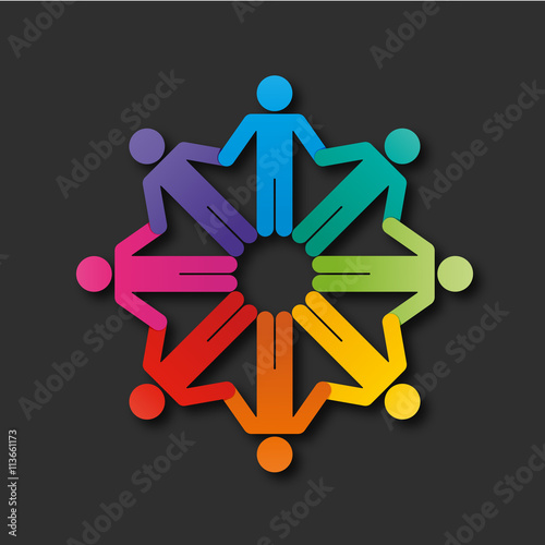 logo association,travail équipe
