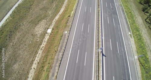 Wallpaper Mural Aerial view over traffic on a highway Torontodigital.ca