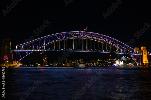 Sydney Harbour Bridge illumination © Olga K