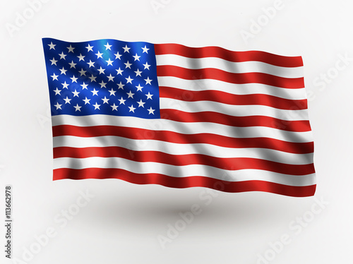 Waving USA Flag