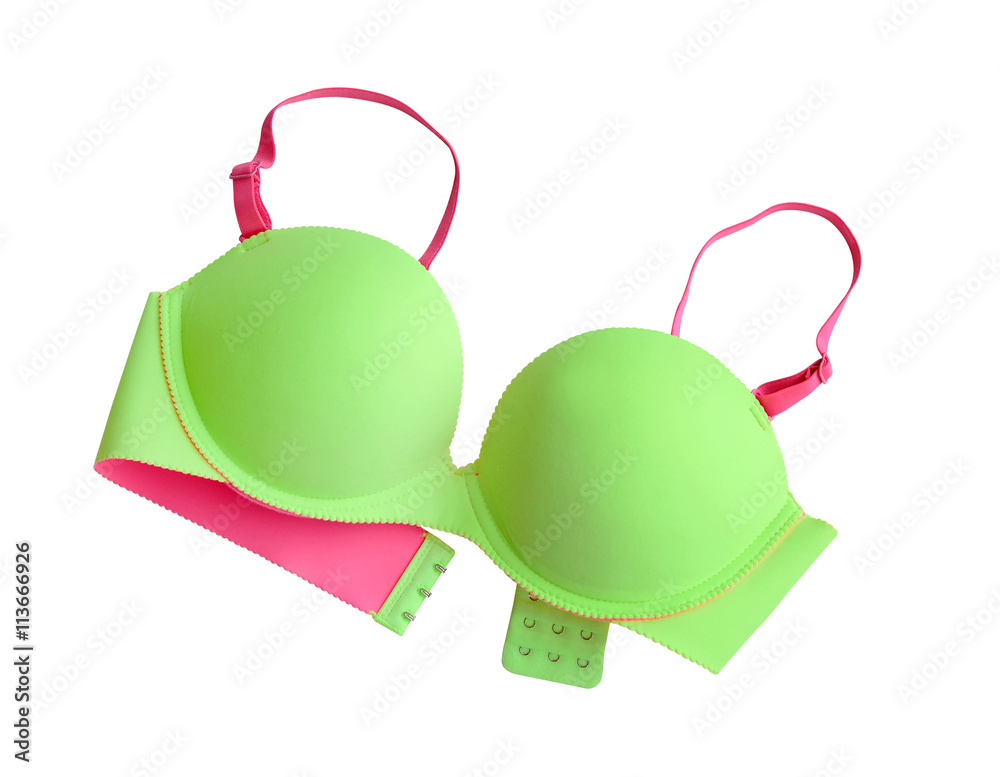 Summer concept, bra isolate on white (clipping path)