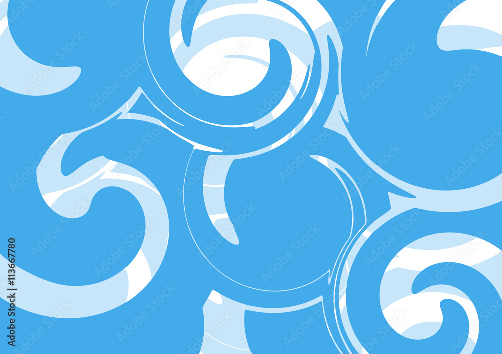 Fototapeta premium Abstract background with blue swirl pattern