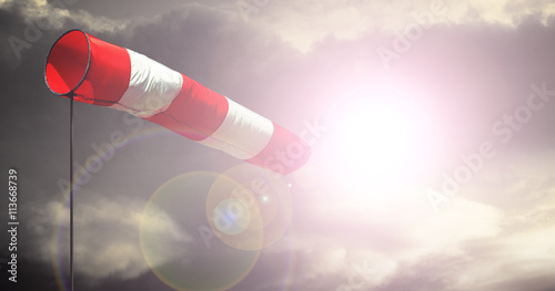 Windfahne bei Sturmwind