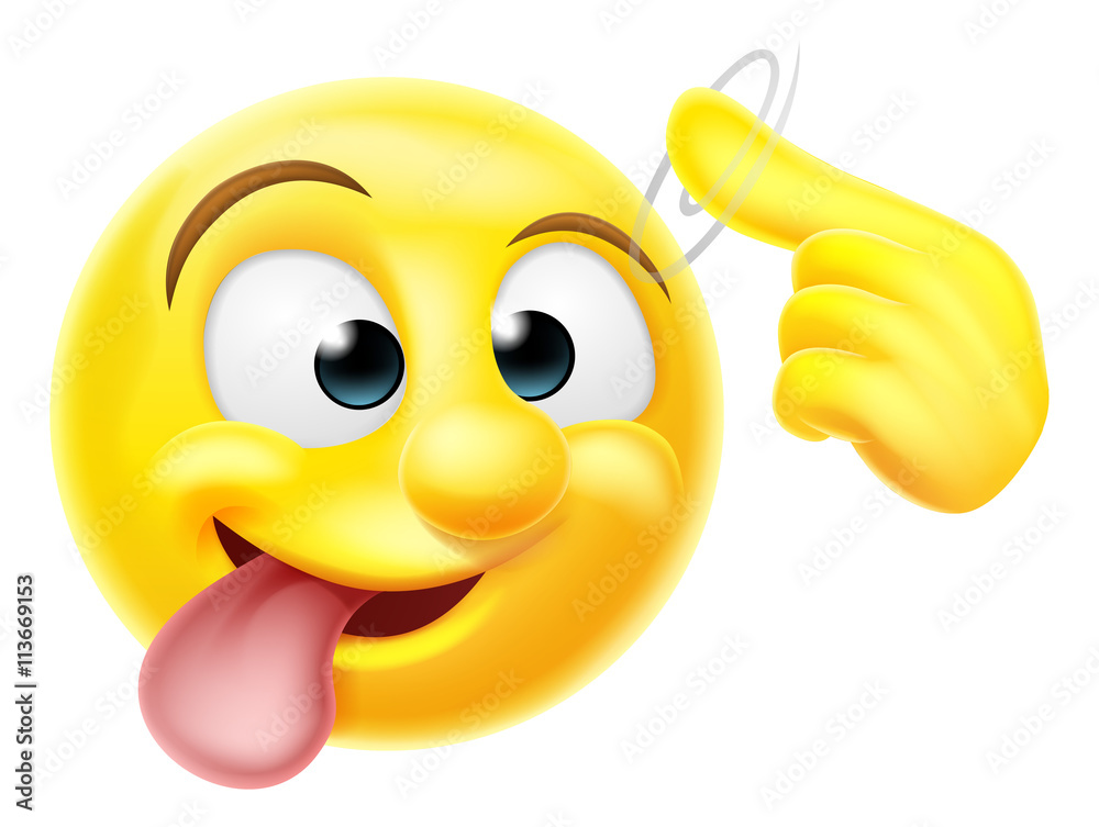 Crazy Emoji Emoticon Character Stock Vector Adobe Stock