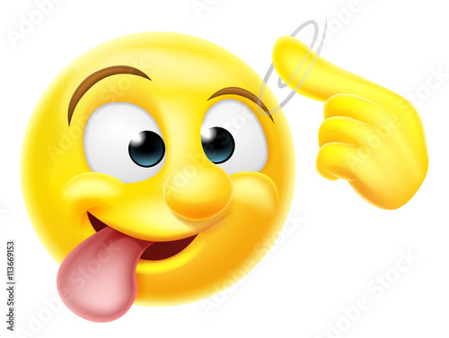 Crazy Emoji Emoticon Character