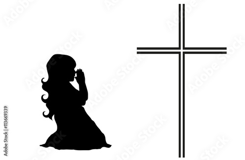 Praying girl