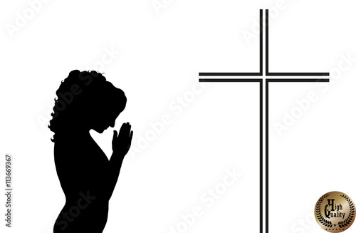 Praying woman