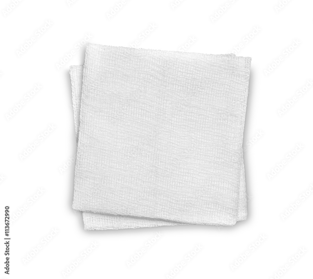 Cotton bandage on white background Cotton bandage on white background
