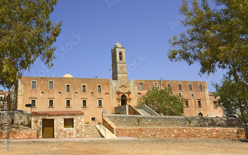 Agia Triada Monastery or the Monastery of Agia Triada Tsangarolon. It is a Greek Orthodox monastery in the Akrotiri peninsula near the city of Chania. Greece, Crete photo