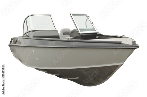 Motor boat isolated on a white background