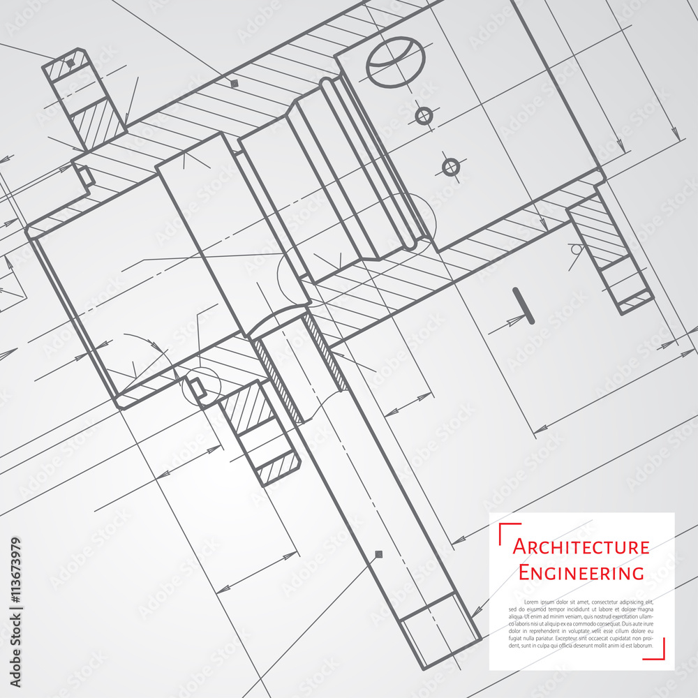 Fototapeta premium Engineer or architect illustration