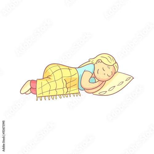 Girl Taking A Nap In Bed