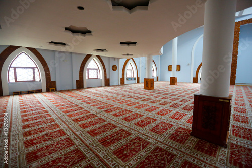 Interior of the mosque Istiqlal, Sarajevo, Bosnia and Herzegovin photo