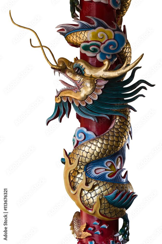 Chinese style dragon statue. Chinese style dragon statue.