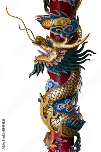 Chinese style dragon statue.