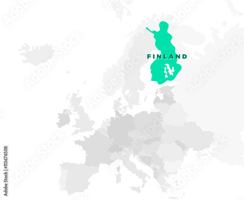 Republic of Finland Location Map
