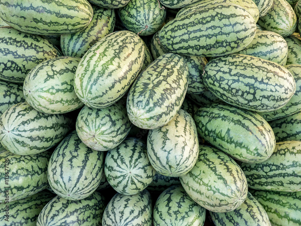 Fresh watermelon at the local farmers market. Fresh watermelon at the local farmers market.