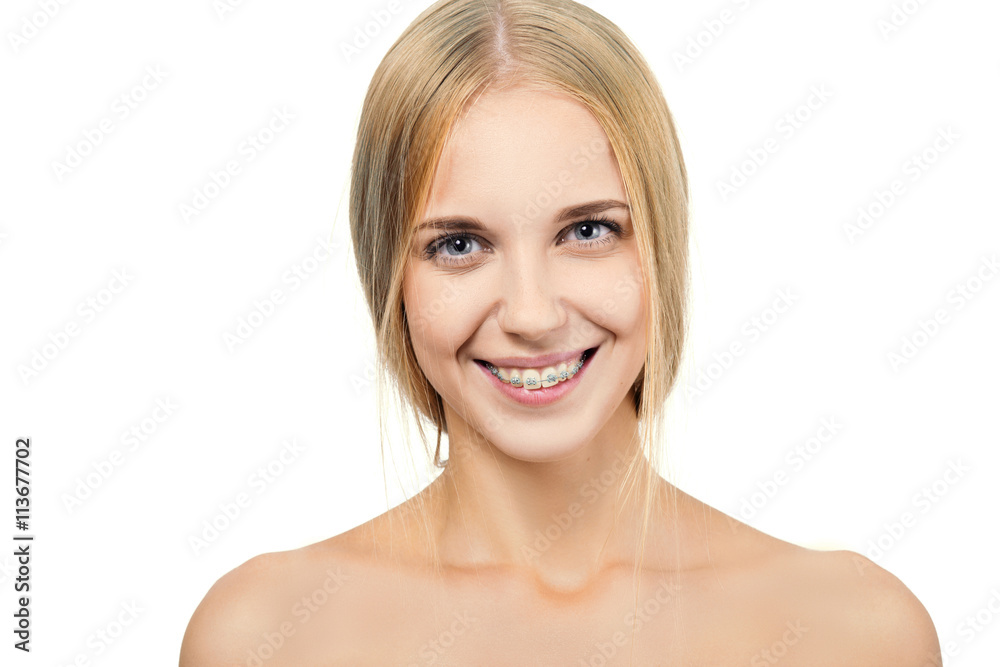 girl with braces girl with braces