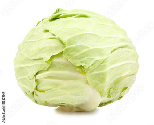 green cabbage isolated © onairjiw