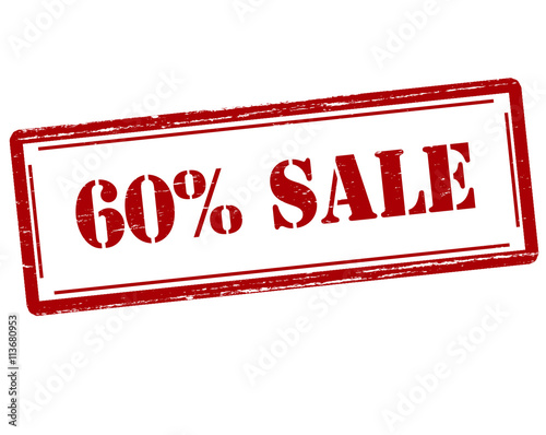 Sixty percent sale