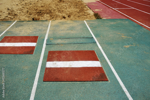 Plate and Track at Stadium