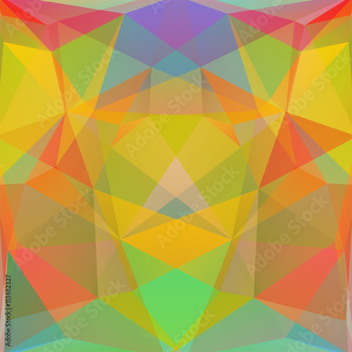 abstract background consisting of colorful triangles