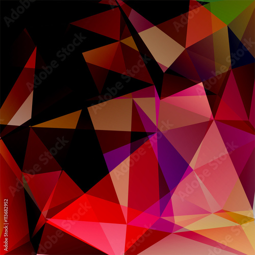 abstract background consisting of black, red, brown triangles