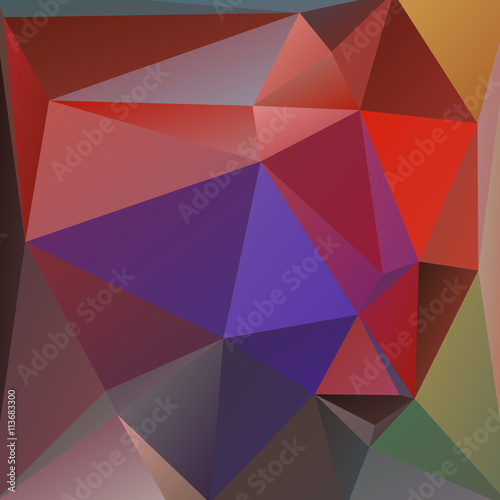 colorful polygonal abstract background consisting of red  purple colors