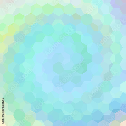 abstract background consisting of green, blue hexagons, vector 