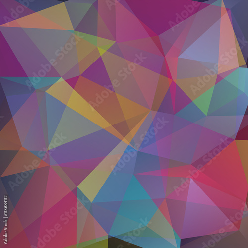 abstract background consisting of autumn-colored triangles, vect