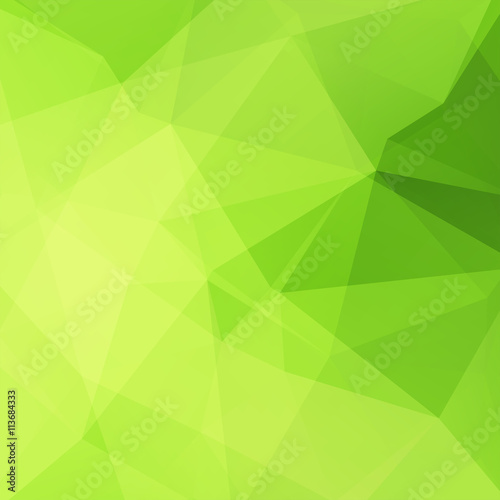 abstract background consisting of green triangles, vector