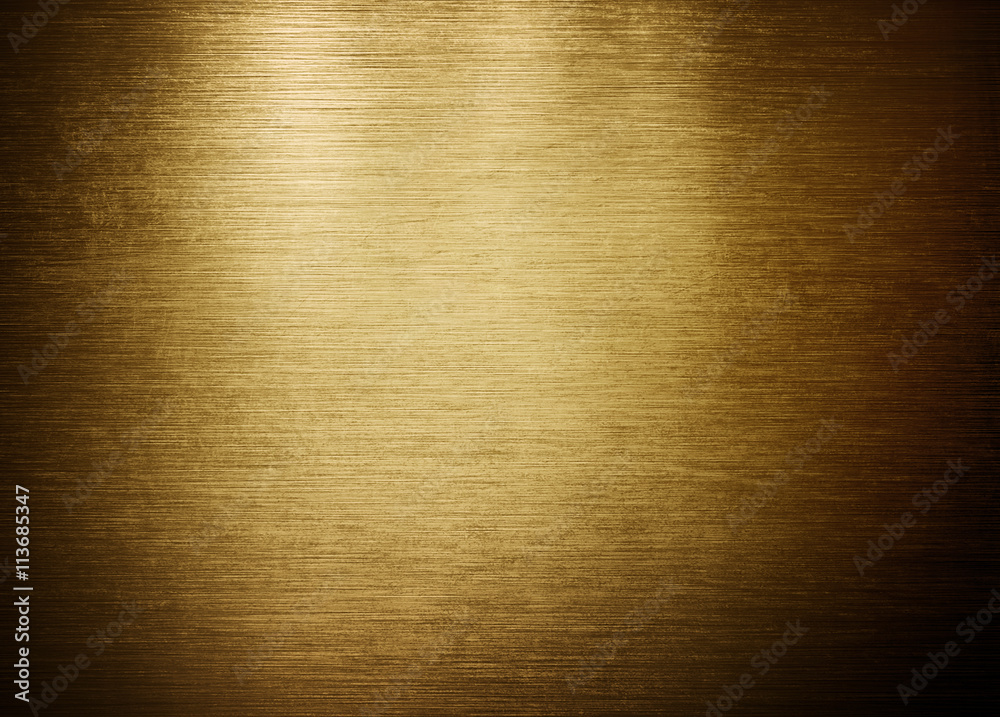 Fototapeta premium scratched golden metal plate background