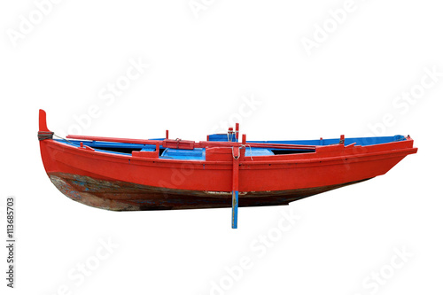 fishing boat Isolated on white background