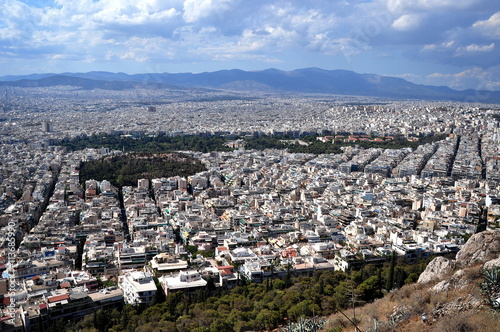 Panorama Athens vom Lykavittos  photo