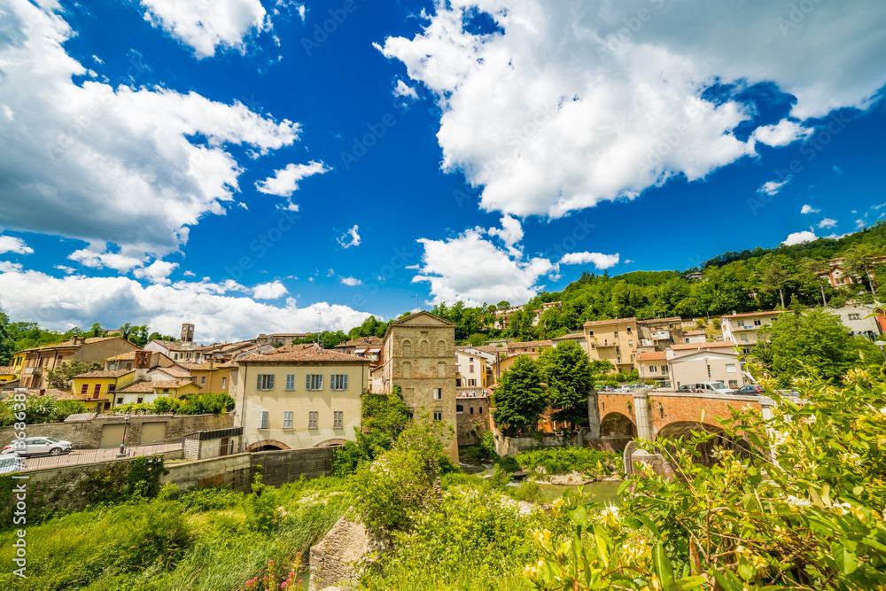 quiet village in the hills of Romagna