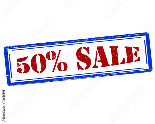 Fifty percent sale