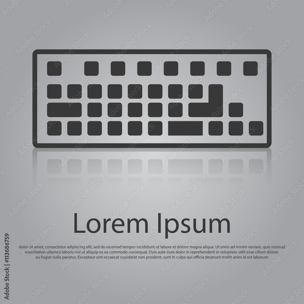 Vector keyboard icon