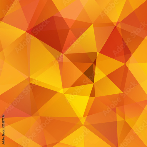 abstract background consisting of orange triangles, vector
