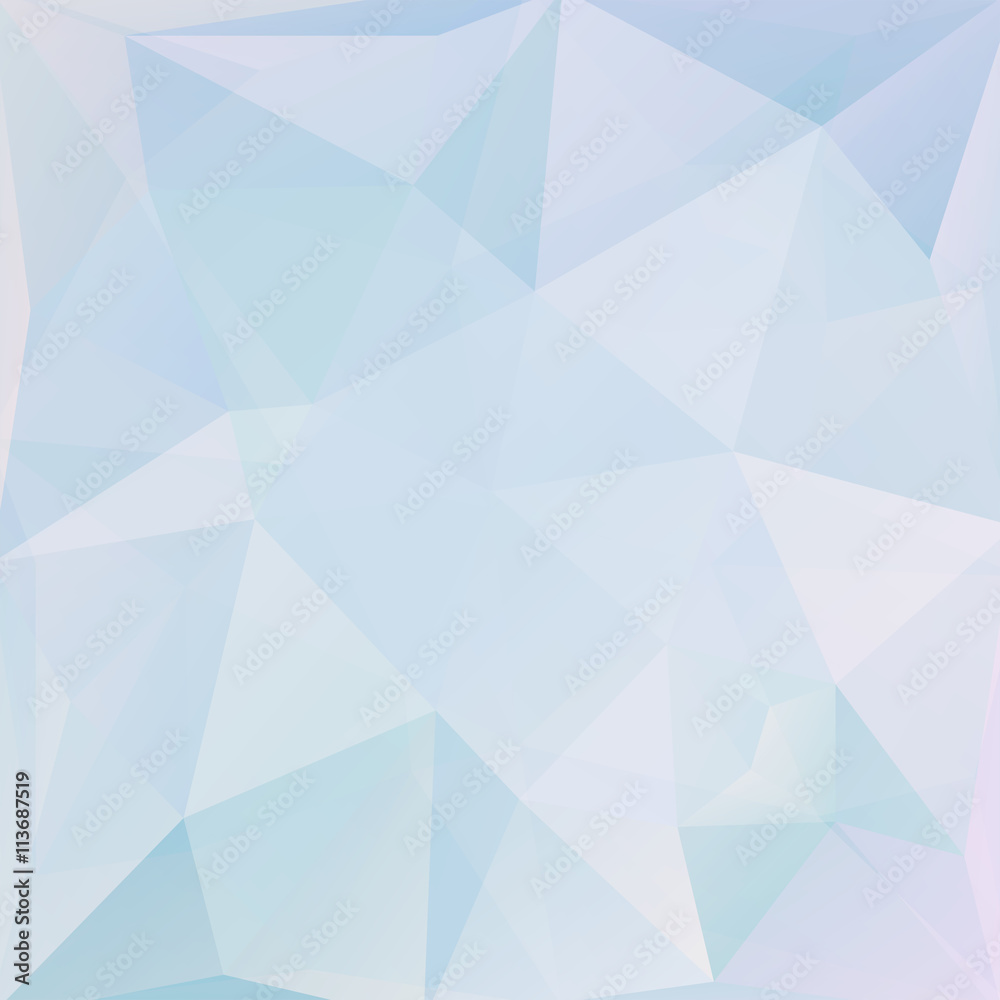 abstract background consisting of light blue triangles, vector