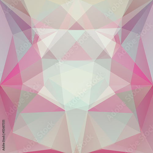 abstract background consisting of green, gray, pink triangles