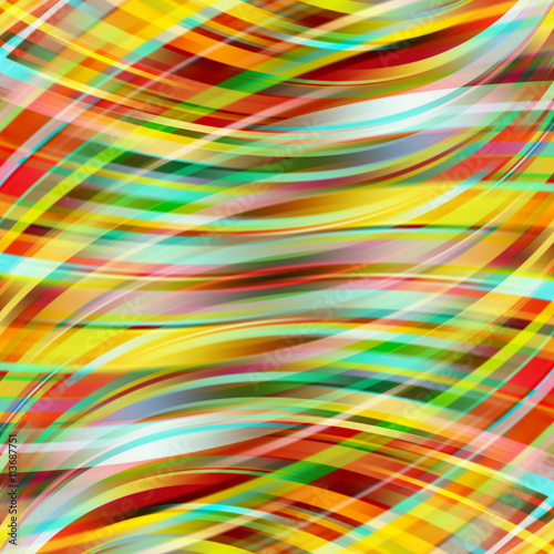 Colorful smooth light lines background. Green  brown  yellow colors