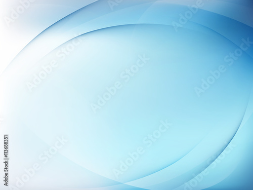 Abstract blue background with smooth lines. EPS 10
