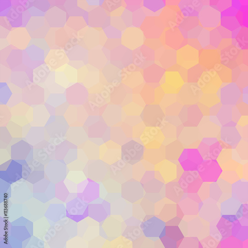 Wallpaper Mural abstract background consisting of pastel hexagons Torontodigital.ca