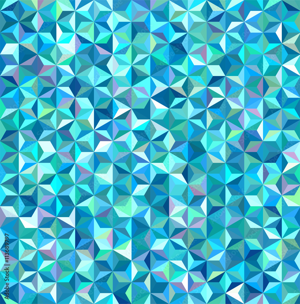 abstract background consisting of small blue, white triangles abstract background consisting of small blue, white triangles